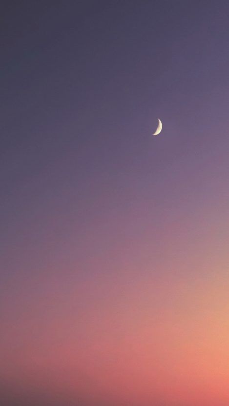 cute wallpapers for iphone 6s,sky,moon,crescent,astronomical object,atmospheric phenomenon
