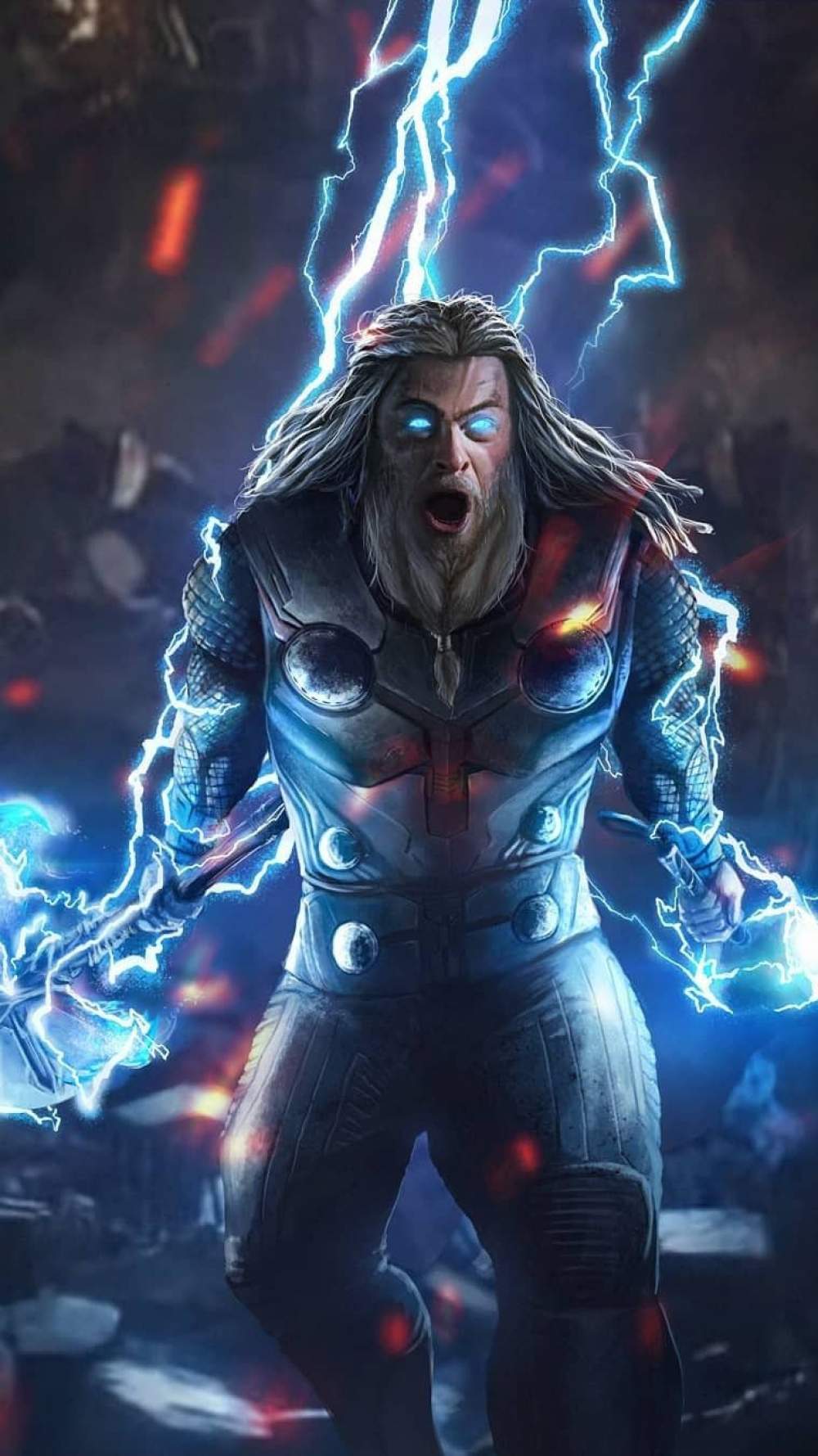 thor wallpaper iphone,fictional character,cg artwork,darkness,superhero