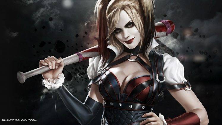 carta da parati harley quinn 1920x1080,harley quinn,personaggio fittizio,cg artwork,giochi,supercattivo