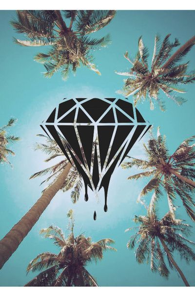 diamond wallpaper iphone,parachute,tree,palm tree,organism,poster