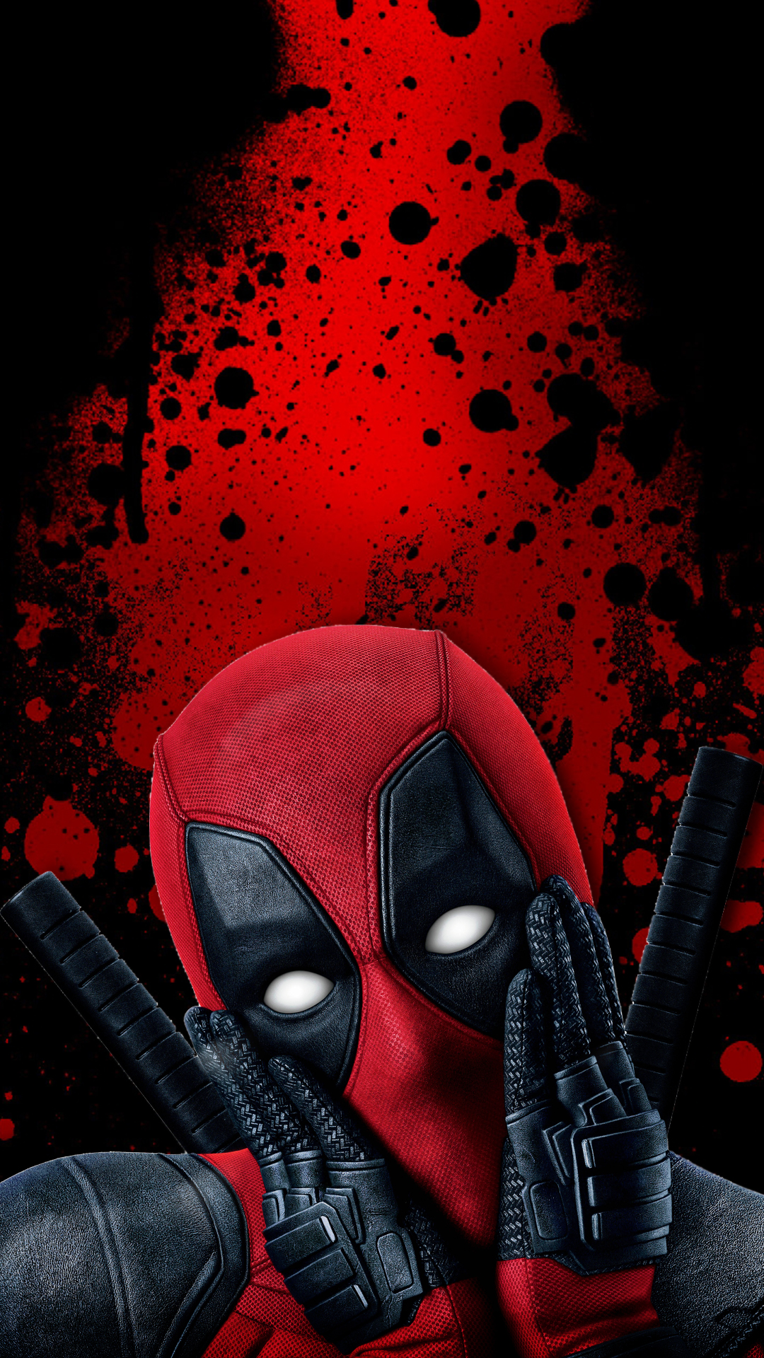 deadpool mobile wallpaper,totes schwimmbad,erfundener charakter,superheld,karminrot,superschurke