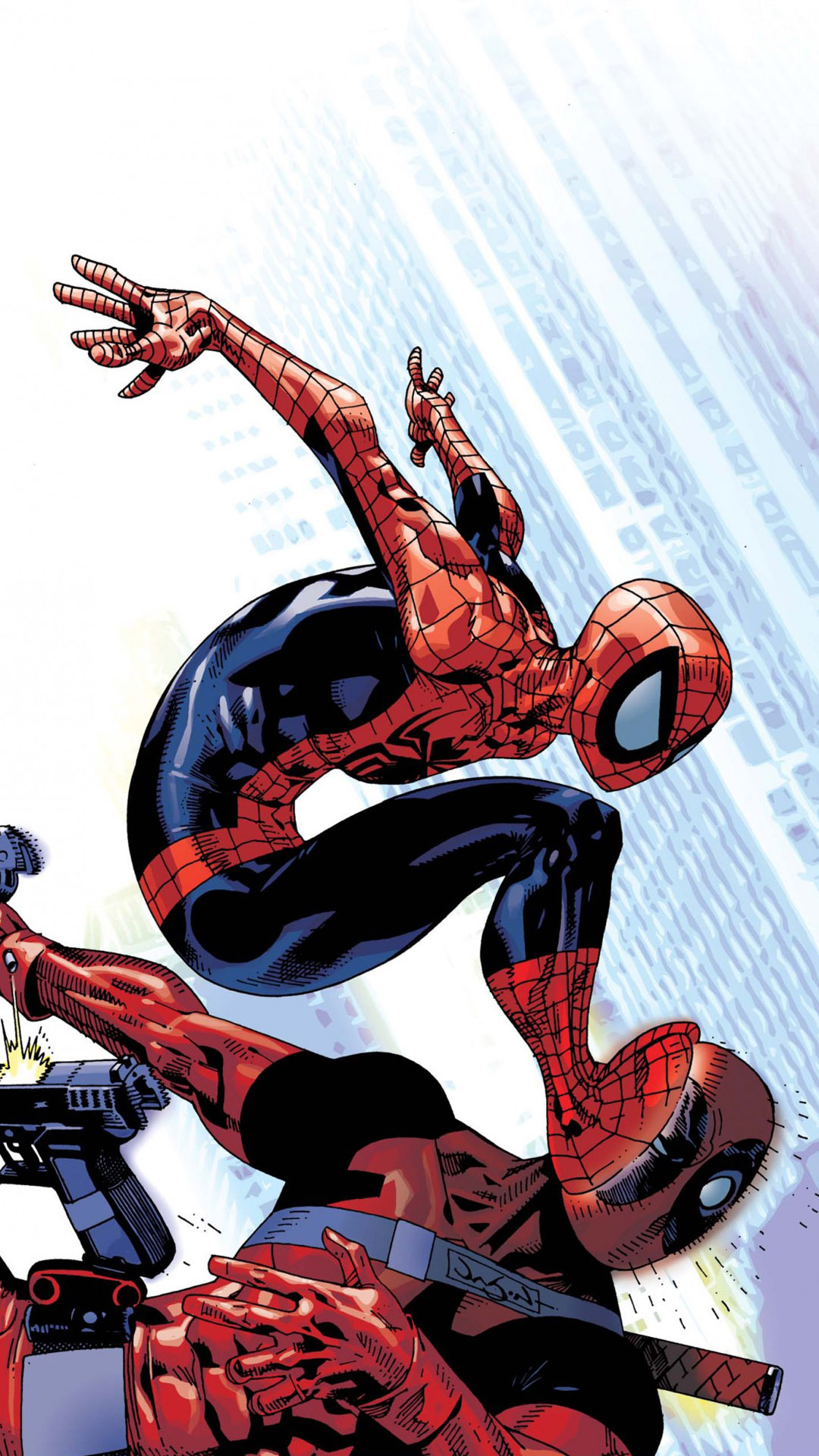 deadpool mobile wallpaper,spider man,fictional character,superhero,comics,fiction