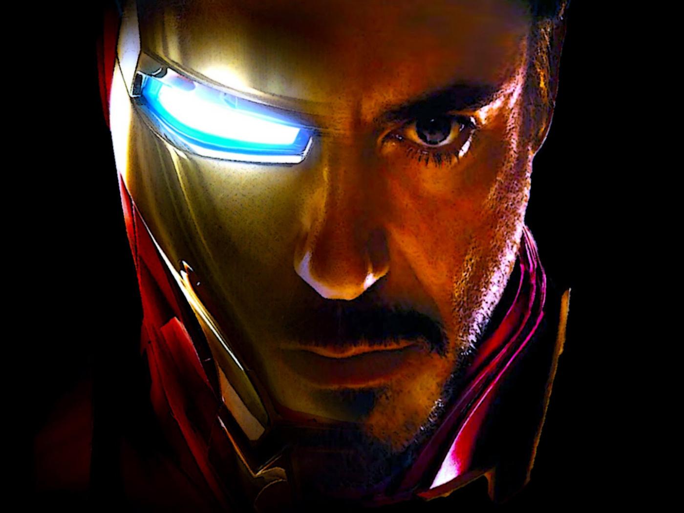 iron man face wallpaper,fictional character,superhero,darkness,art