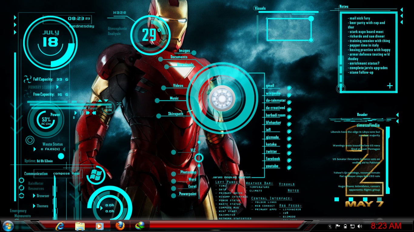 iron man jarvis live wallpaper,fictional character,screenshot,pc game,action adventure game,action figure