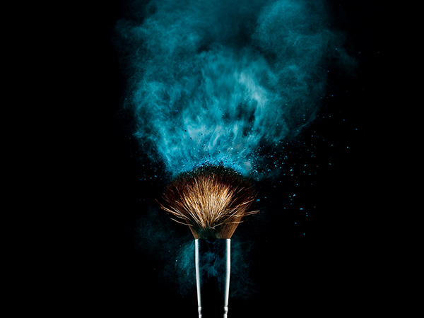 fond d'écran pinceaux de maquillage,ténèbres,turquoise,ciel,bleu électrique,nuit