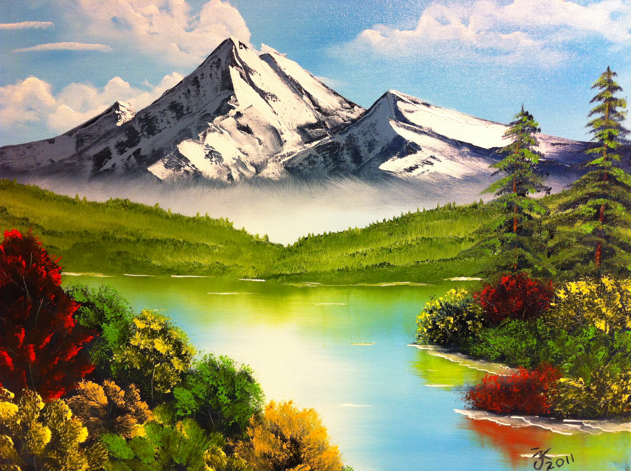 ボブ・ロス壁紙,自然の風景,自然,山,空,マウントシーナリー