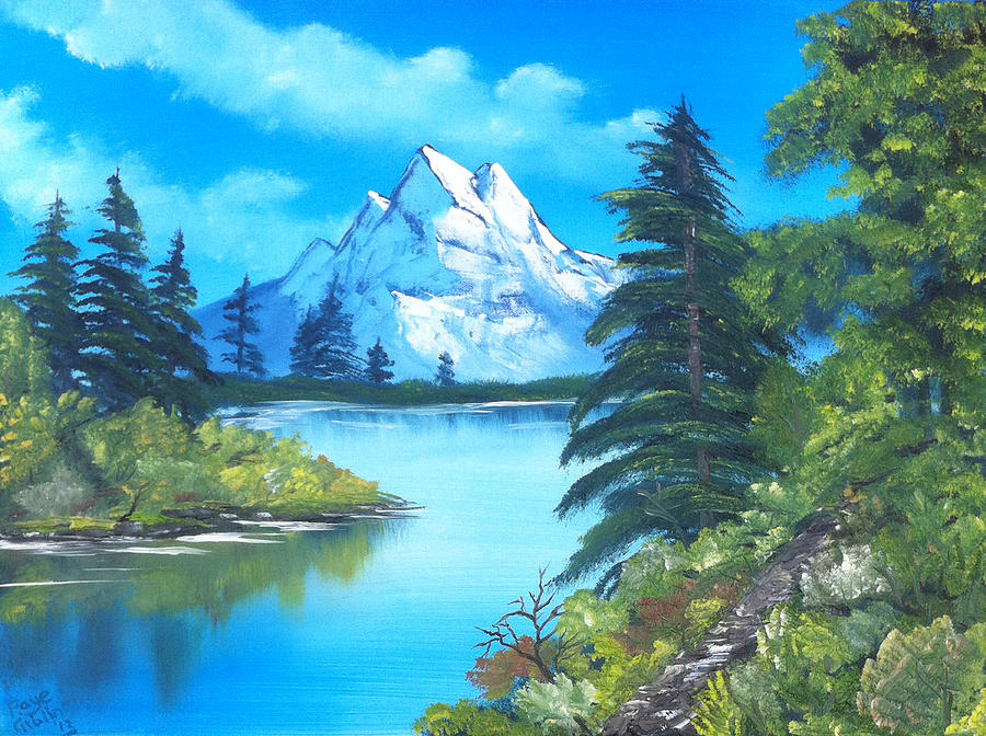 bob ross wallpaper,natural landscape,nature,mountain,mountainous landforms,wilderness