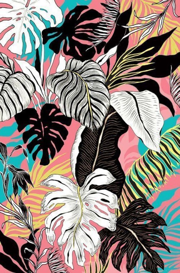 호주 아이폰 배경 화면,하와이 히비스커스,무늬,잎,식물,디자인