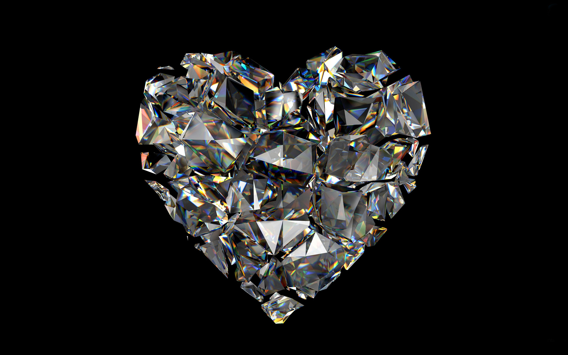 carta da parati diamante 3d,diamante,pietra preziosa,gioielli per il corpo,illuminazione,cuore
