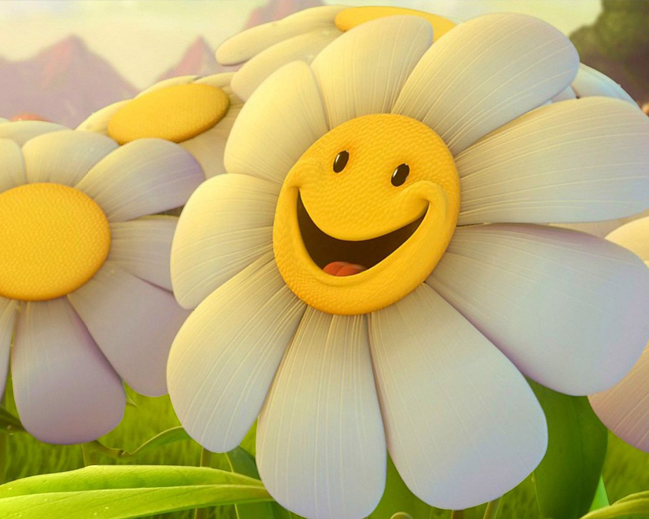 cute pc wallpaper,yellow,smile,facial expression,daytime,petal