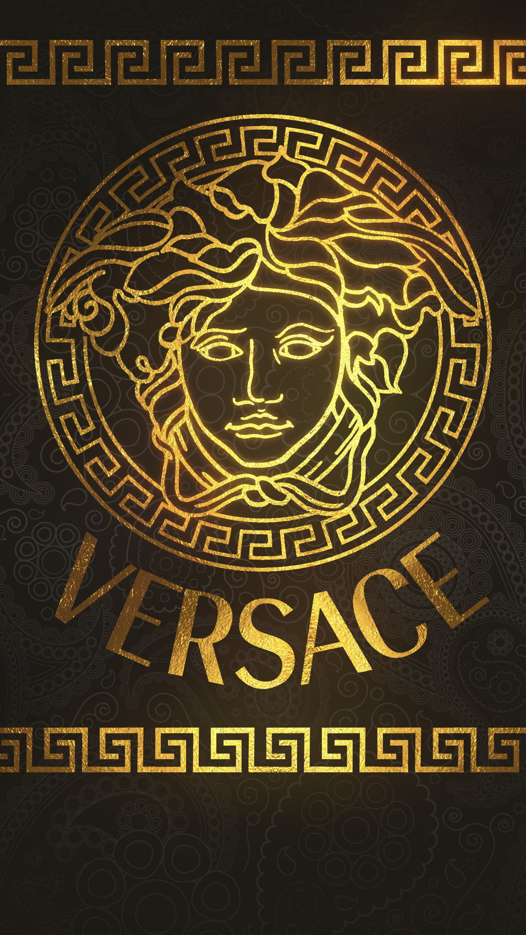 fond d'écran versace iphone,texte,affiche,police de caractère,t shirt,illustration