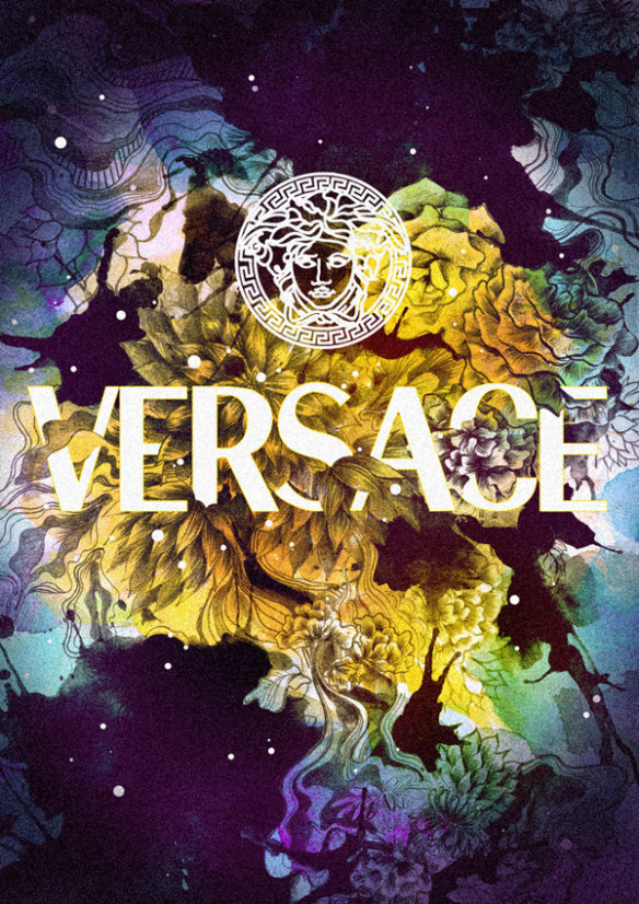 versace wallpaper iphone,graphic design,illustration,font,art,album cover