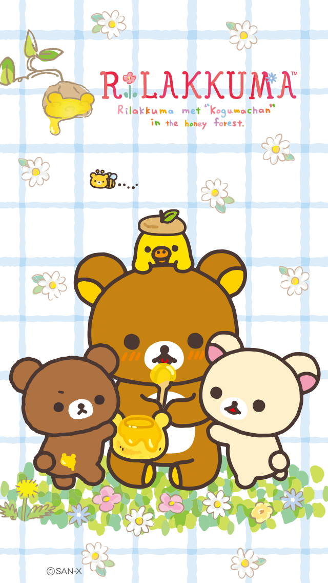 Rilakkuma Phone Wallpaper Cartoon Text Illustration Animated Cartoon Font Wallpaperuse
