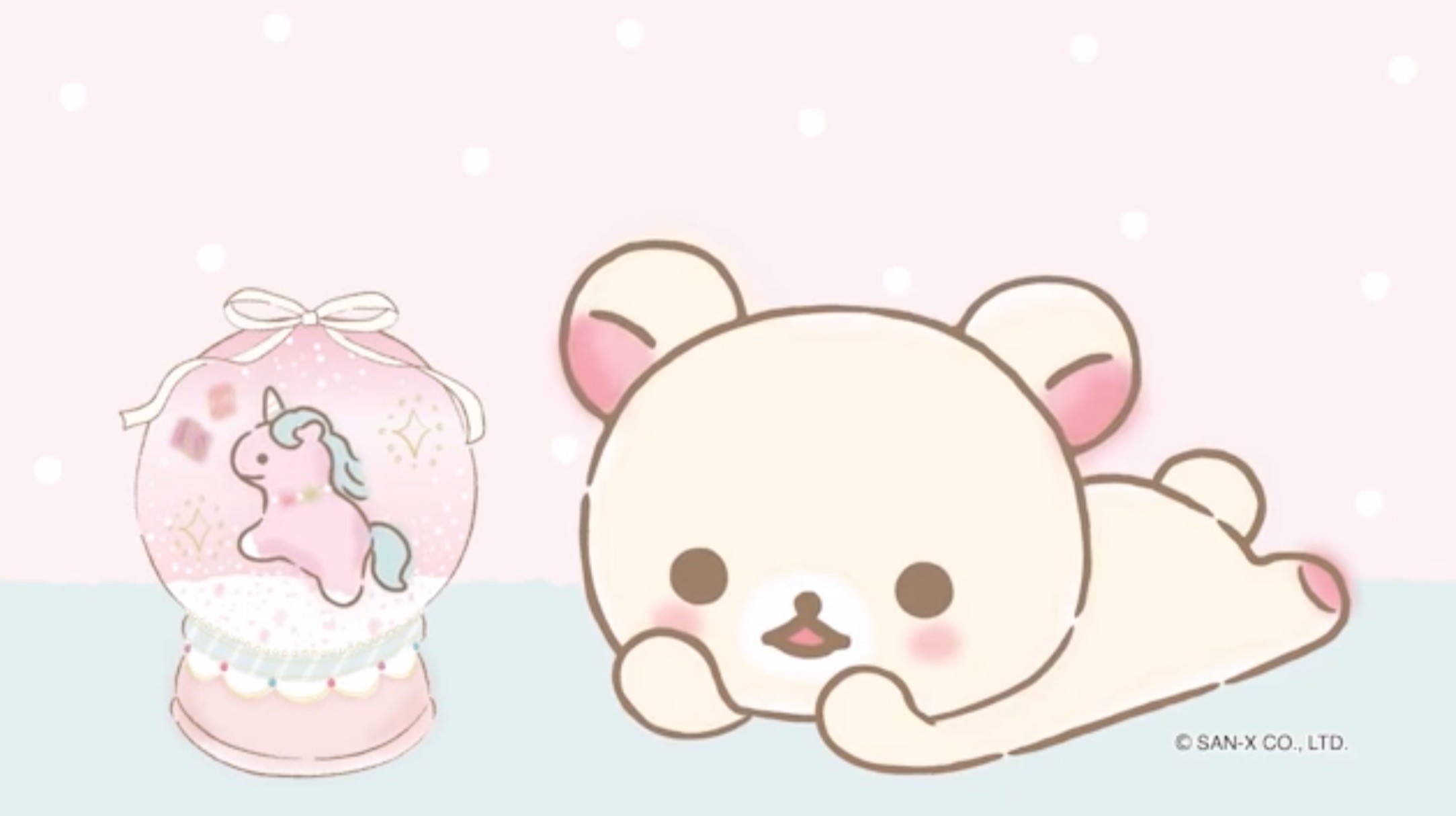 rilakkuma desktop wallpaper,pink,cartoon,head,nose,ear