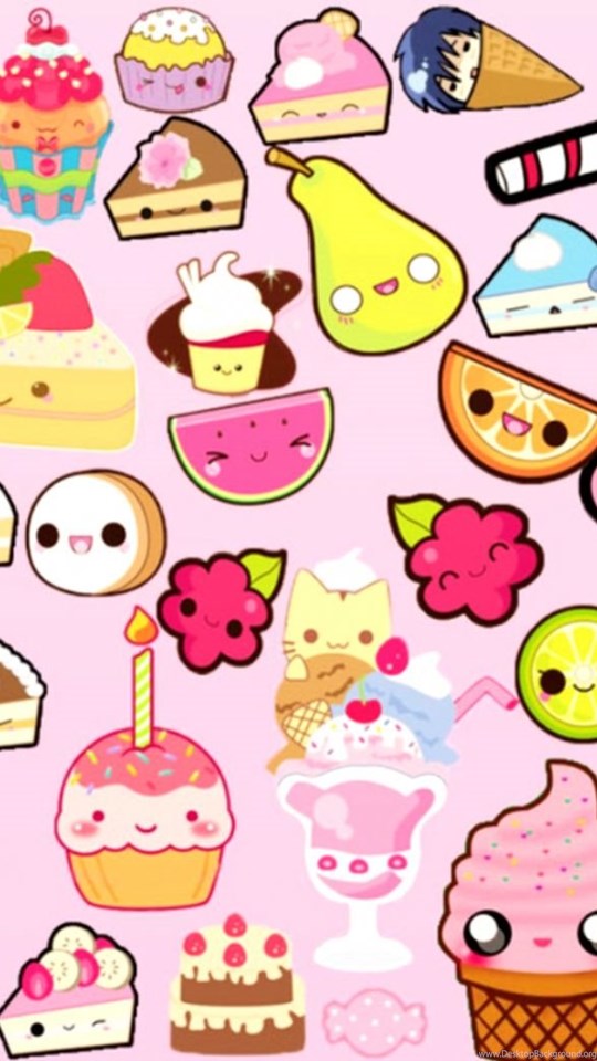 kawaii cute wallpaper,pink,cartoon,clip art,yellow,pattern