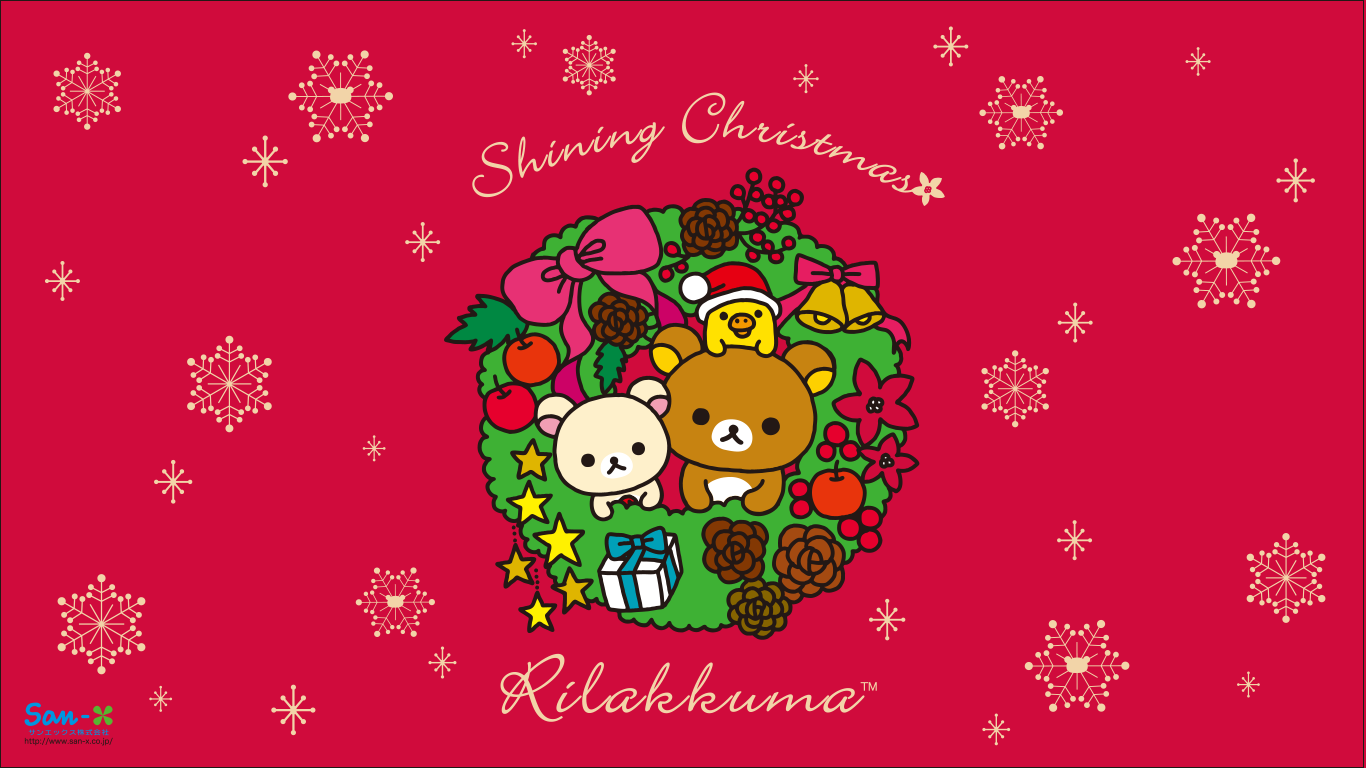 kawaii christmas wallpaper,text,illustration,fictional character,art