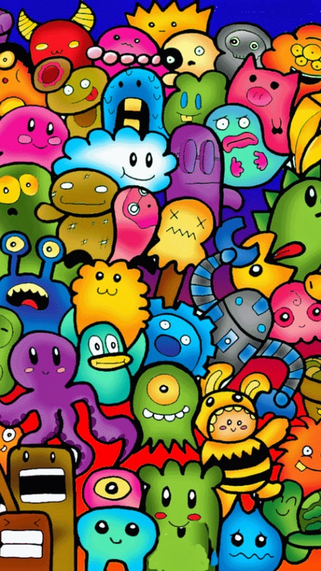 wallpaper cute for iphone,cartoon,organism,child art,art,pattern