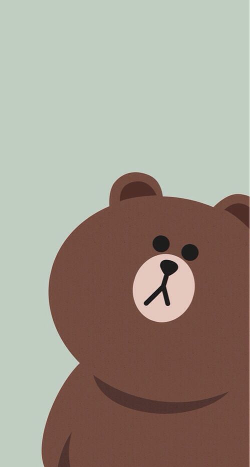 black line wallpaper,cartoon,bear,brown bear,brown,teddy bear