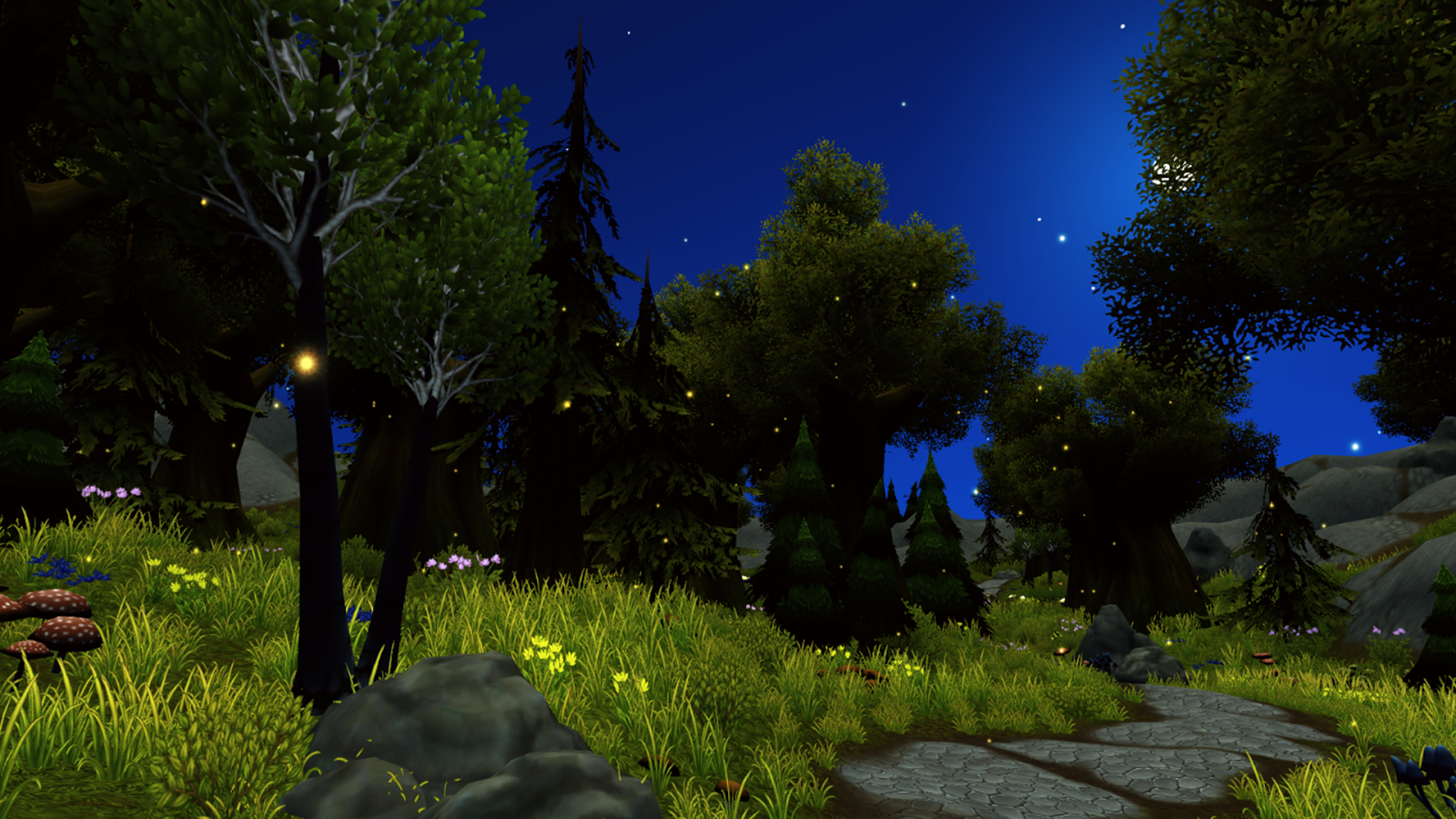 forêt fonds d'écran animés 3d,la nature,ciel,paysage naturel,arbre,bleu