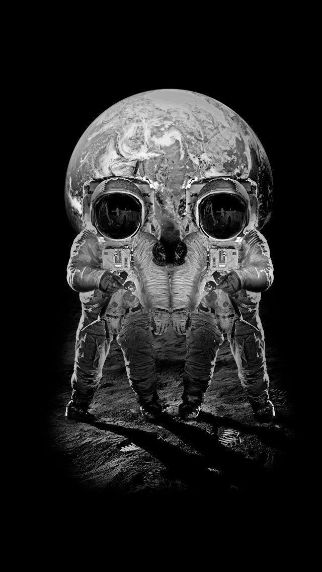 optical illusion iphone wallpaper,head,bone,skull,human,black and white