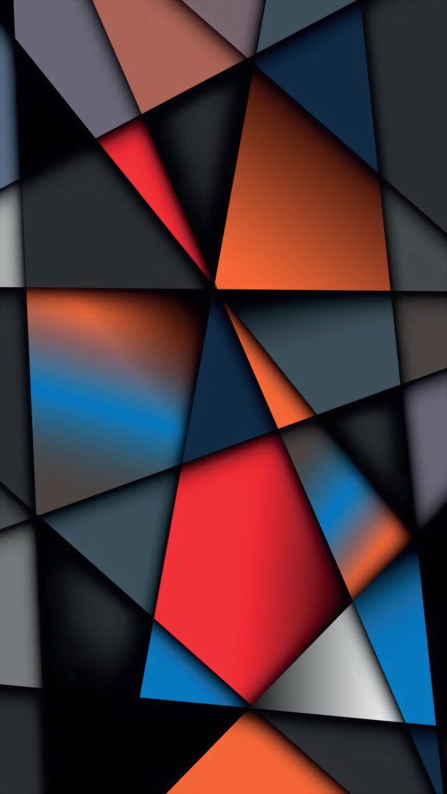 papel pintado de formas geométricas,azul,colorido,naranja,modelo,tintes y sombras