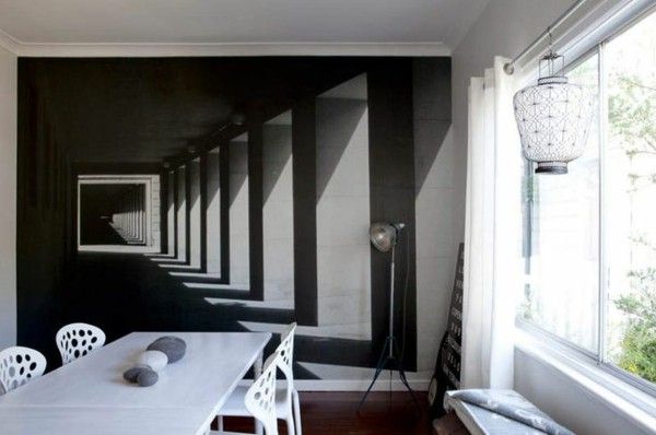papel pintado ilusión óptica para paredes,habitación,propiedad,diseño de interiores,casa,pared