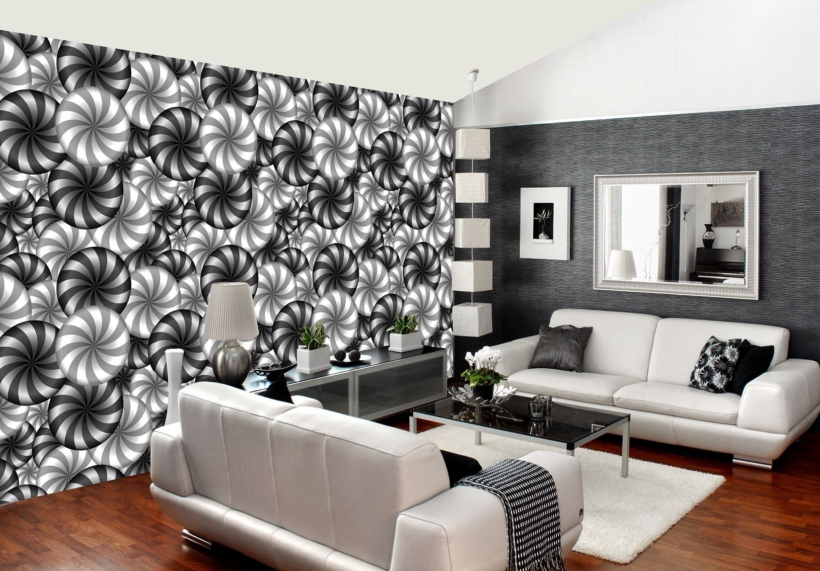 optical illusion wallpaper for walls,living room,room,interior design,furniture,wall