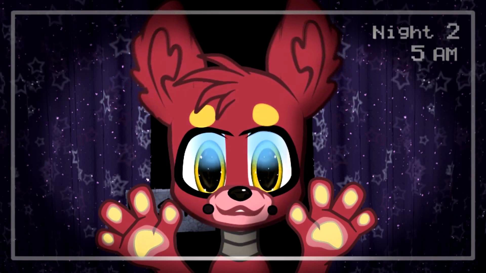 cute fnaf wallpaper,cartoon,animated cartoon,graphic design,fiction,illustration