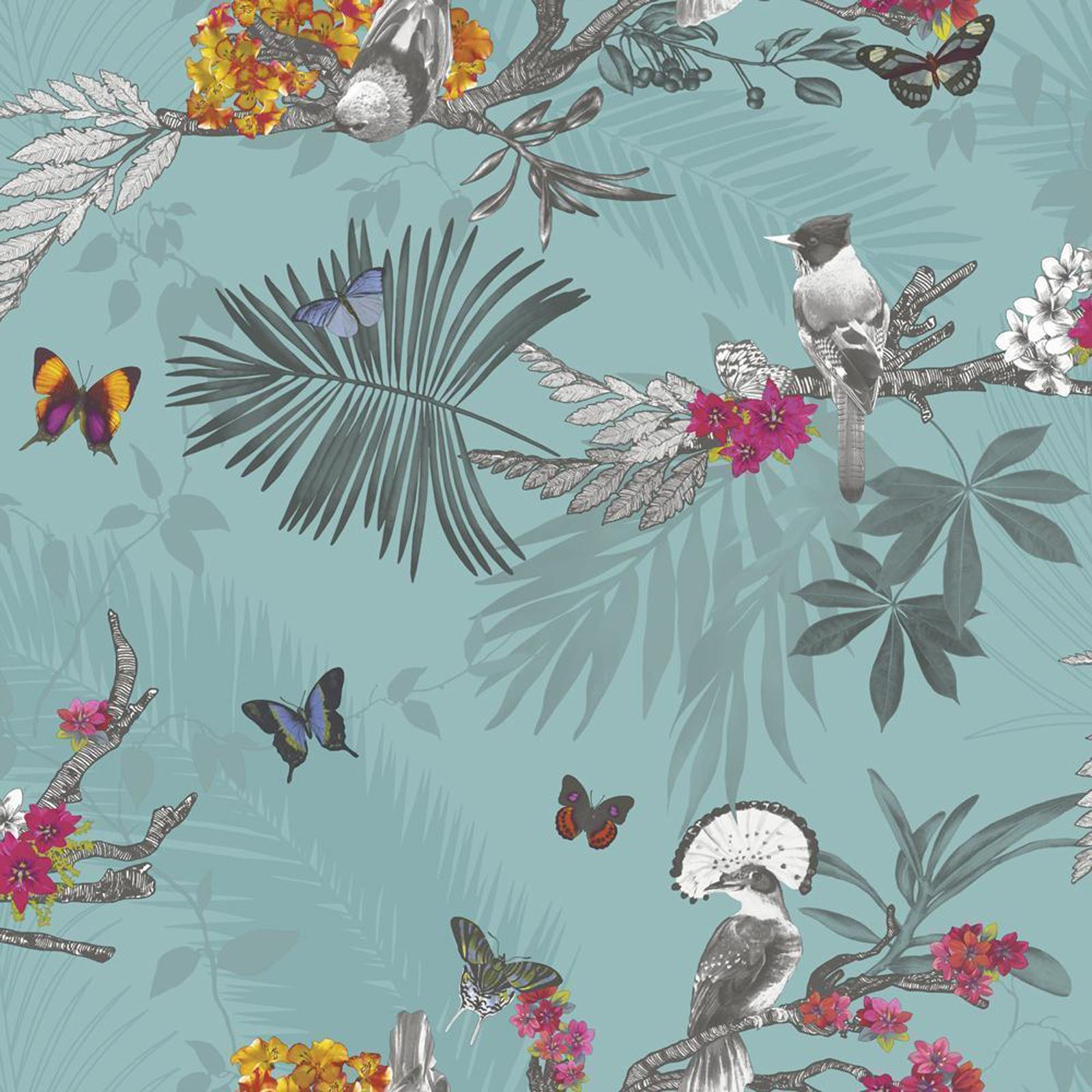 blaugrüne vogeltapete,muster,hintergrund,textil ,wildblume,design