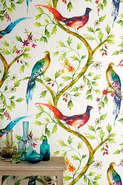 modern bird wallpaper,wallpaper,bird,botany,hummingbird,pattern