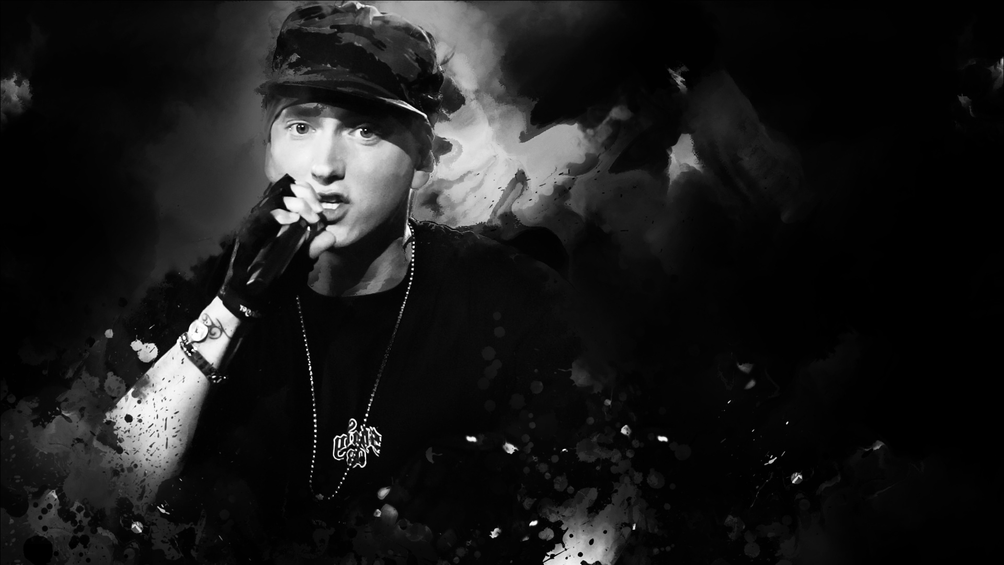 rap wallpaper hd,schwarz,performance,schwarz und weiß,musik ,sänger