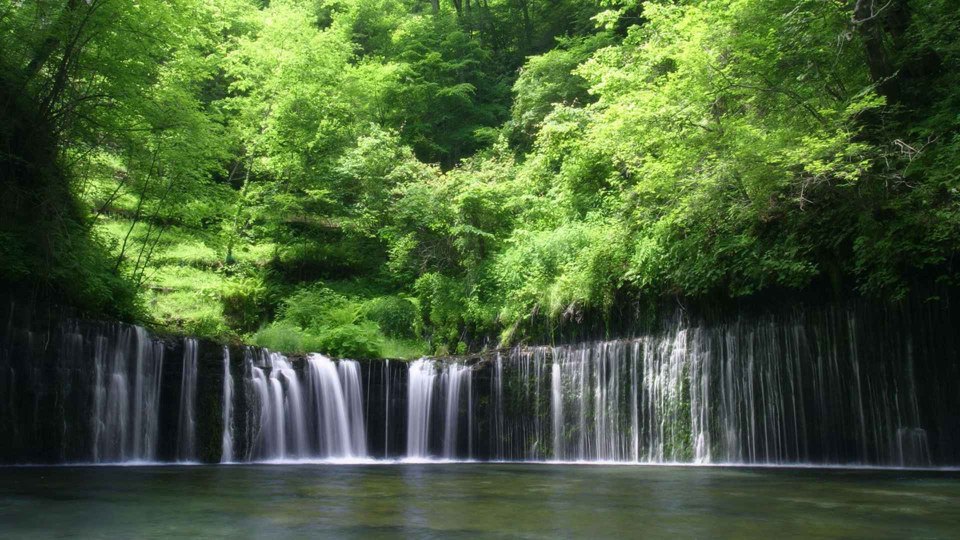 borneo wallpaper,waterfall,water resources,body of water,natural landscape,nature