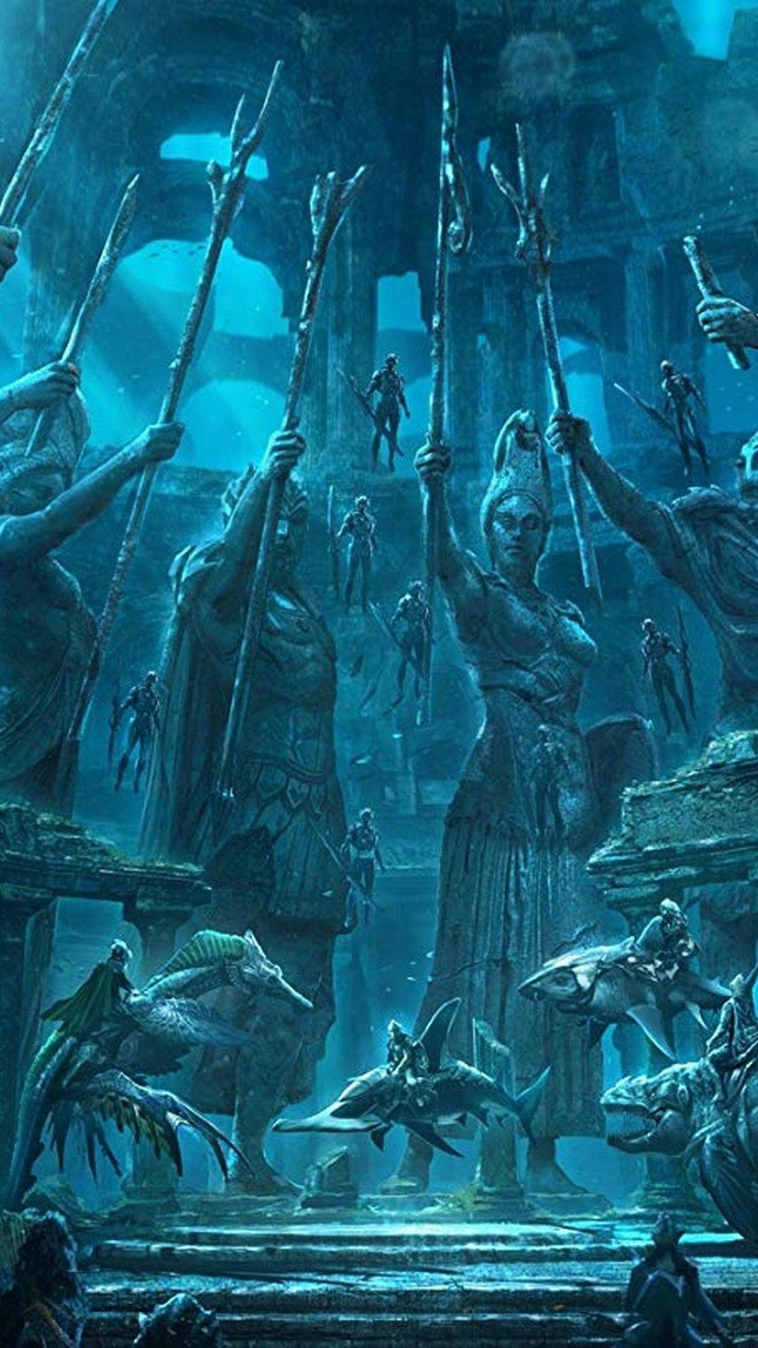 Aquaman Iphone Wallpaper Cg Artwork Illustration Fictional Character Mythical Creature Wallpaperuse