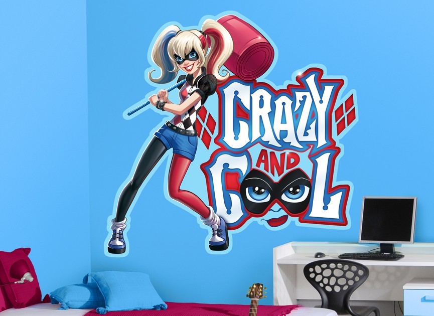 dc superhero girls wallpaper,animated cartoon,cartoon,fictional character,harley quinn,animation