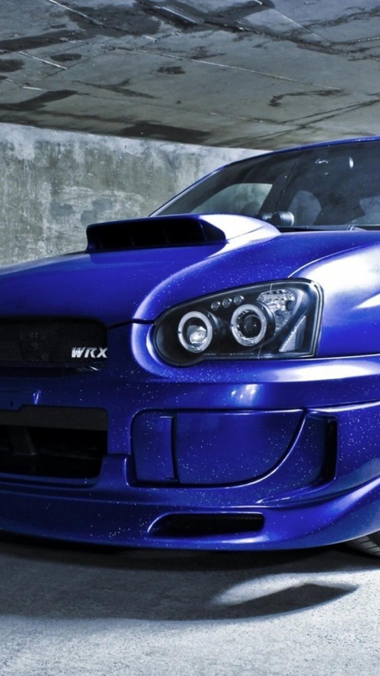 subaru wrx sti iphone wallpaper,land vehicle,vehicle,car,bumper,hood