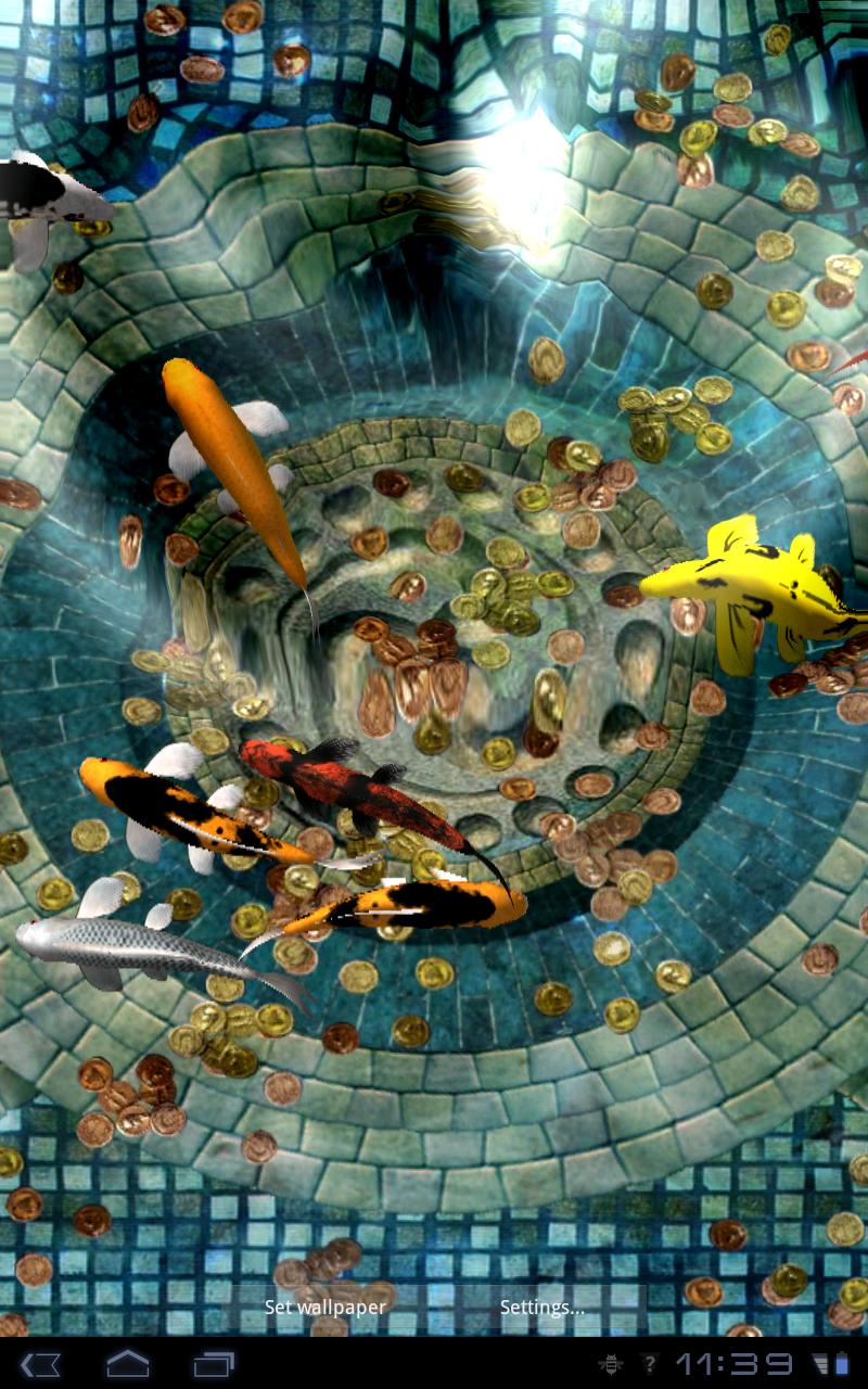 touch fish live wallpaper,mosaic,art,leisure,world