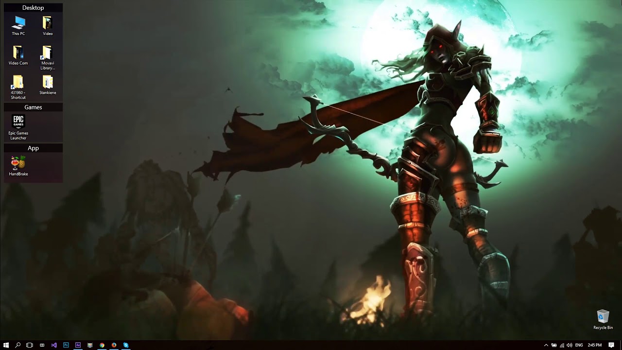 sylvanas windrunner wallpaper,action adventure game,pc game,cg artwork,screenshot,strategy video game