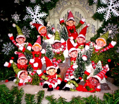 クリスマスのエルフの壁紙,クリスマス,クリスマスツリー,クリスマスの飾り,クリスマスオーナメント,クリスマス・イブ
