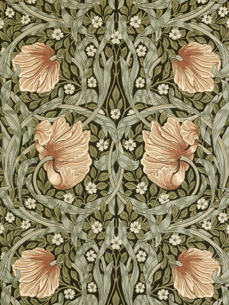 william morris wallpaper sanderson,blumendesign,muster,design,pflanze,hintergrund