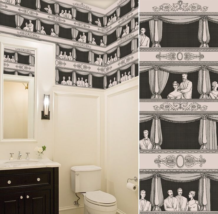화장실 벽지,방,벽,인테리어 디자인,선반,검정색과 흰색