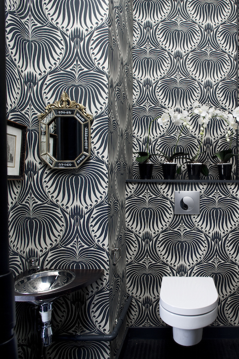 wc wallpaper,shower curtain,wall,wallpaper,room,black and white