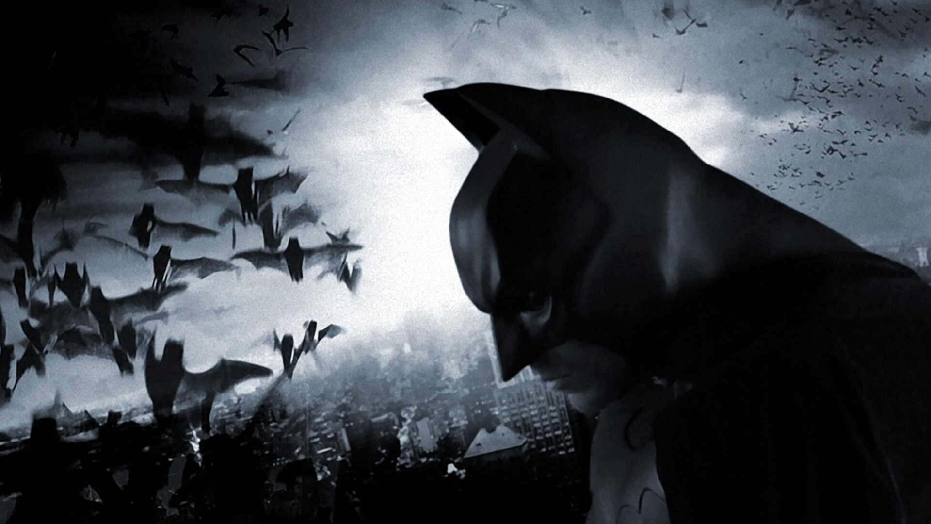 batman wallpaper 1920x1080,darkness,sky,black and white,monochrome photography,photography