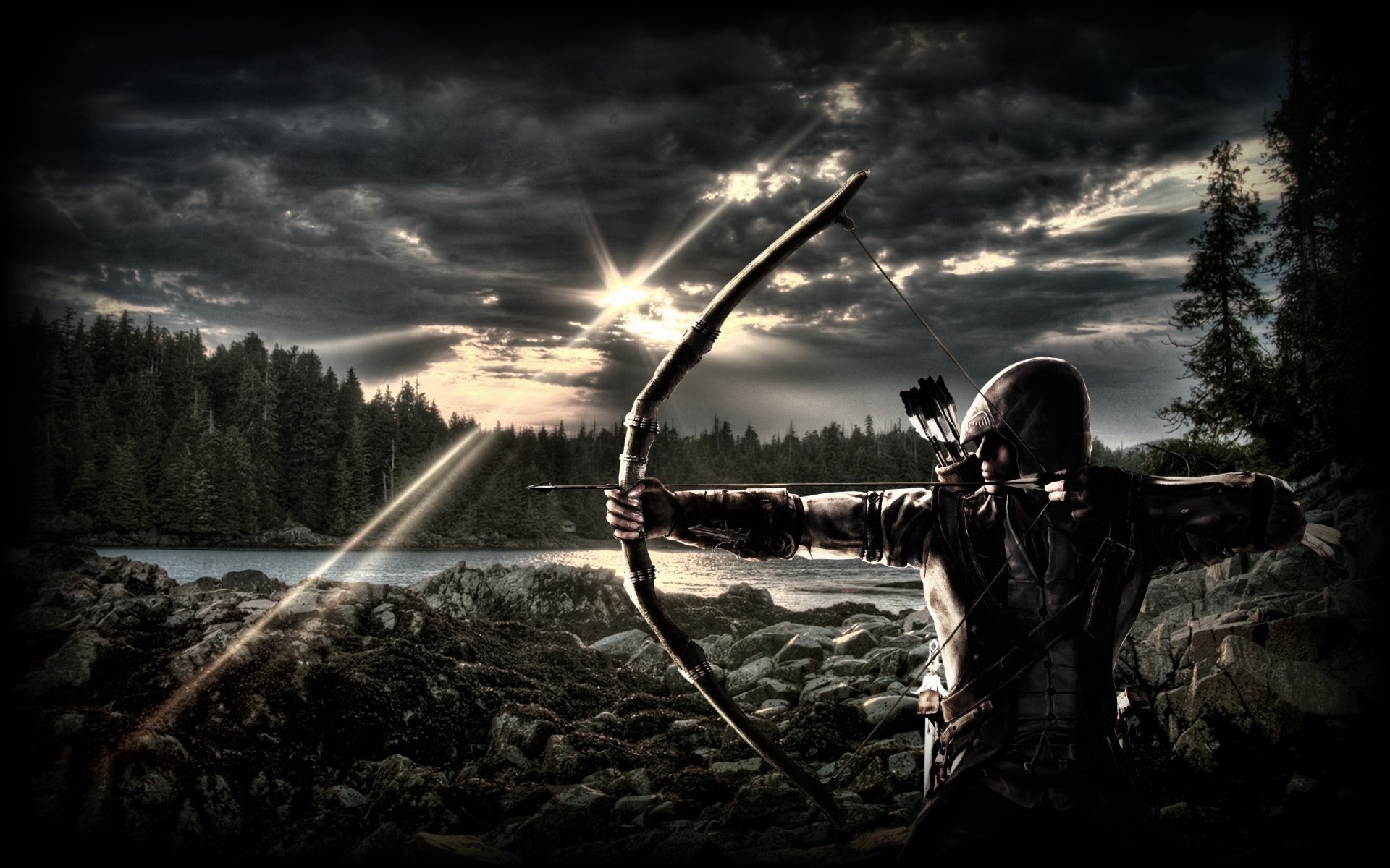 bow and arrow wallpaper,bow and arrow,sky,bow,longbow,compound bow