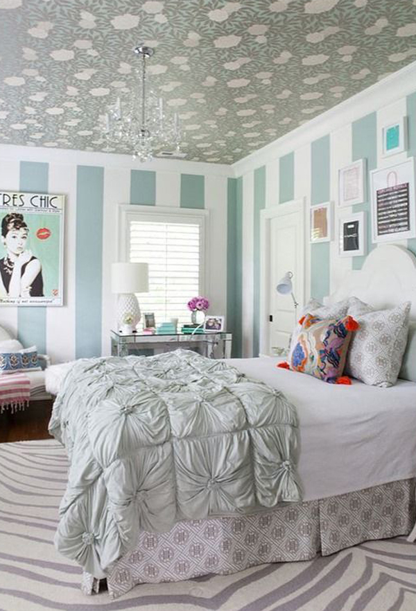 papel pintado dormitorio adolescente,dormitorio,habitación,cama,mueble,blanco