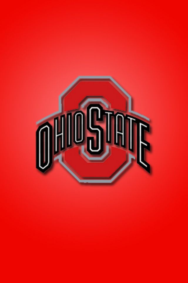 ohio state phone wallpaper,red,logo,text,font,illustration