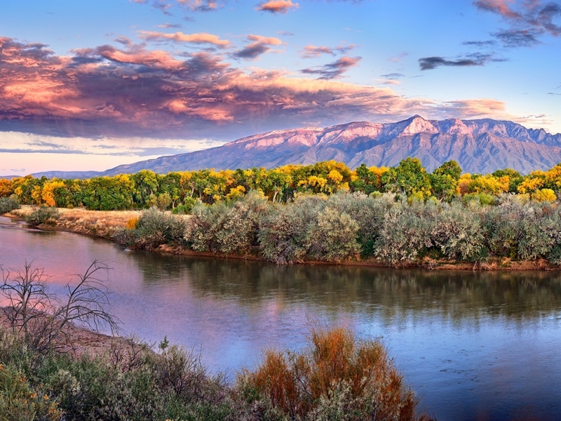 new mexico wallpaper,natural landscape,nature,sky,reflection,water resources