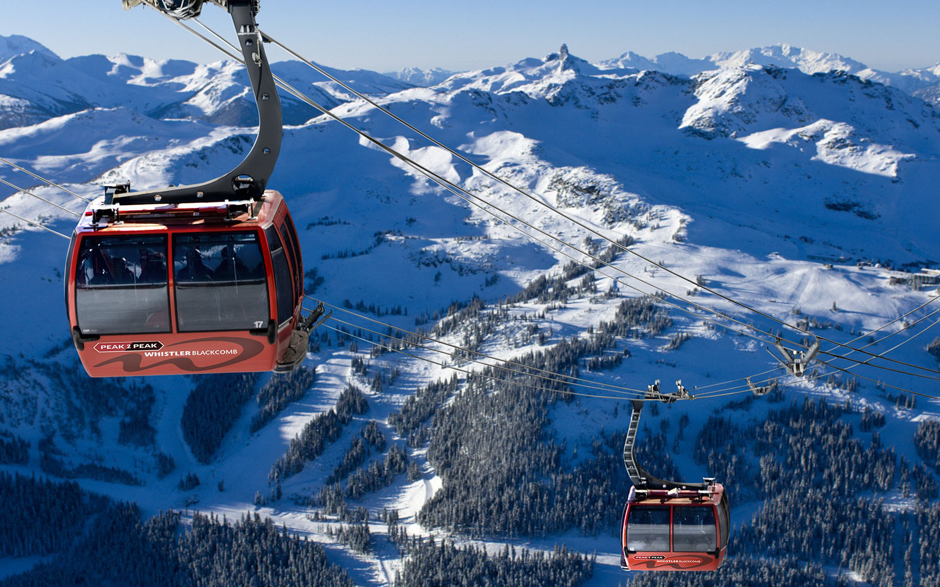 fond d'écran whistler,téléphérique,téléphérique,montagne,chaîne de montagnes,hiver