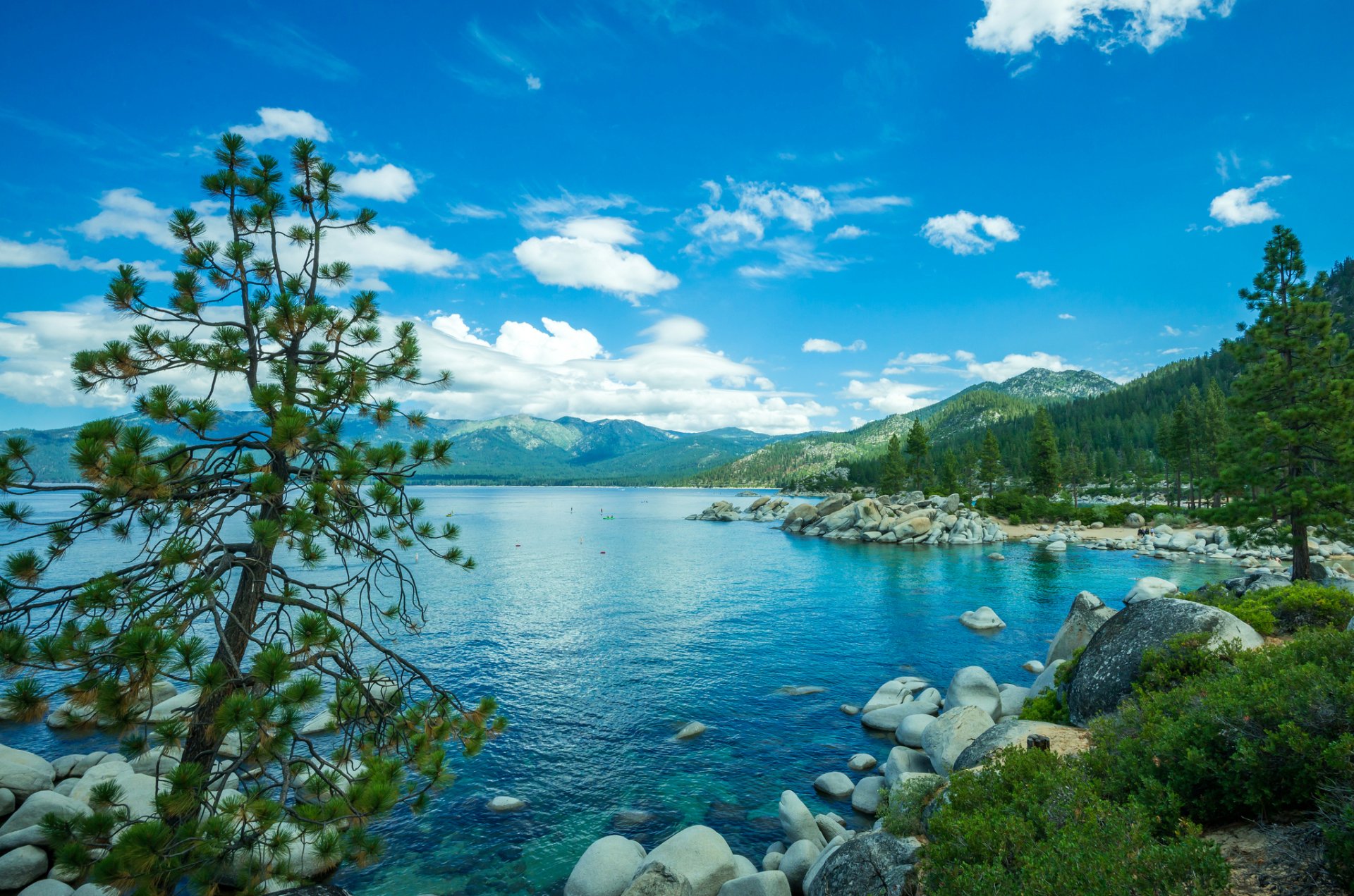 carta da parati lake tahoe,corpo d'acqua,paesaggio naturale,natura,lago,cielo