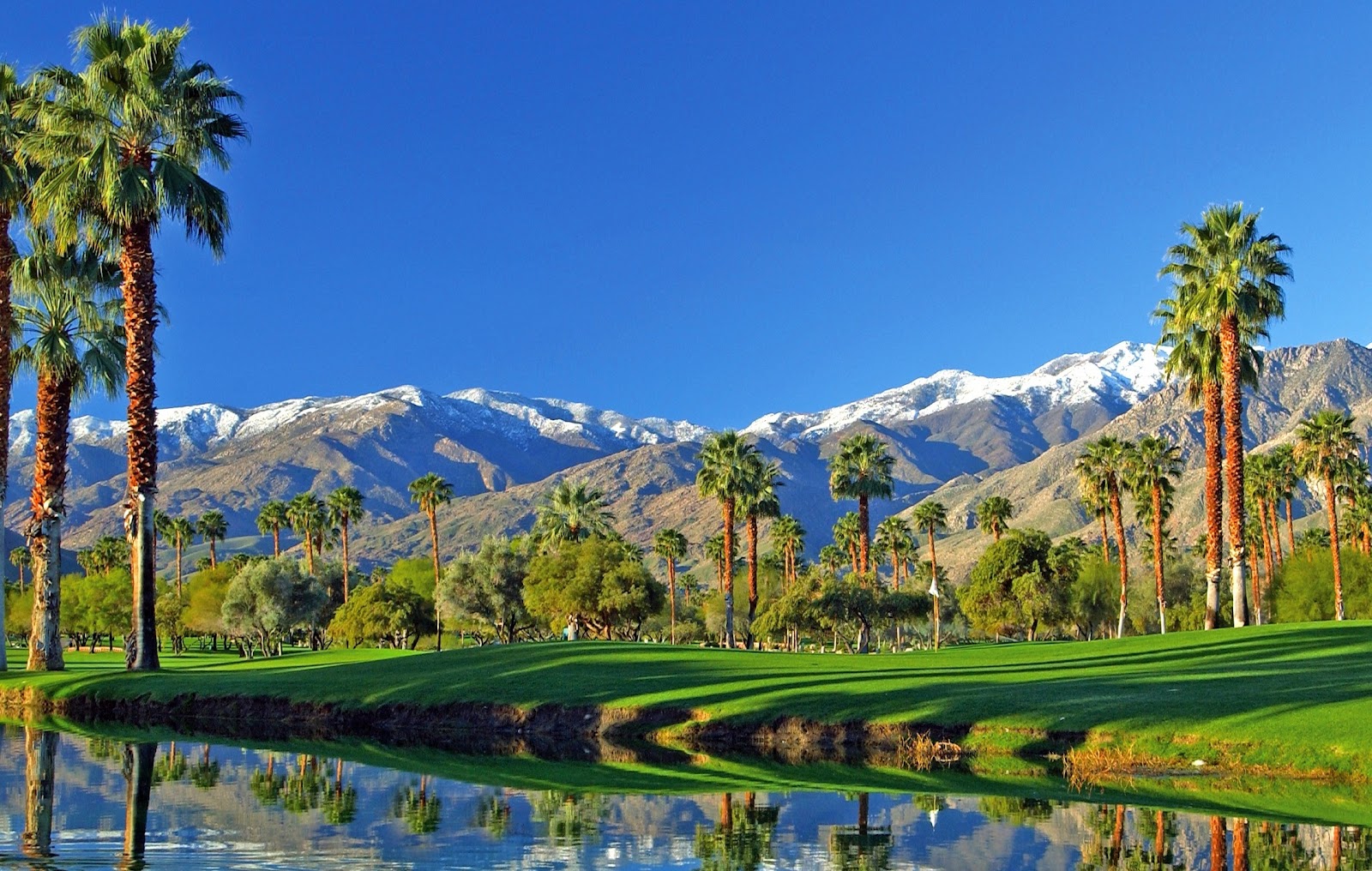 palm springs wallpaper,natural landscape,sport venue,nature,mountain range,golf course