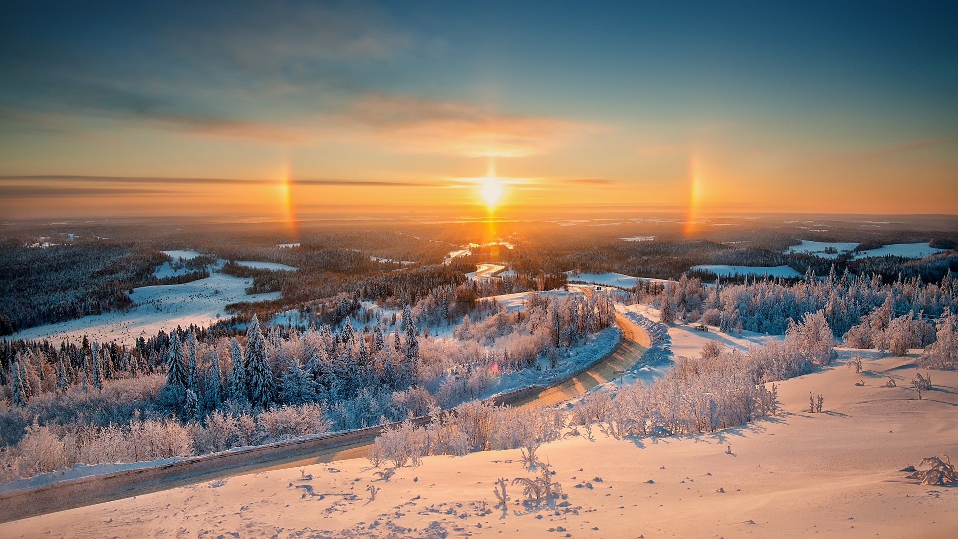 シベリアの壁紙,空,自然の風景,日の出,雲,地平線